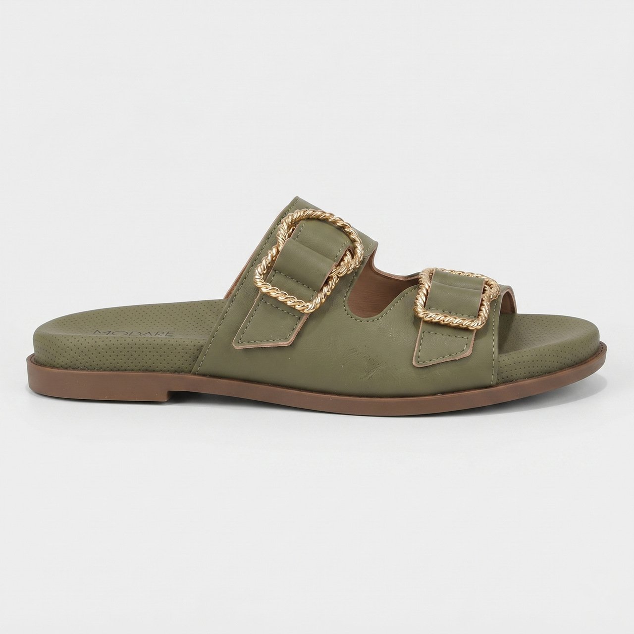 Papete Slide Feminina Modare Verde
