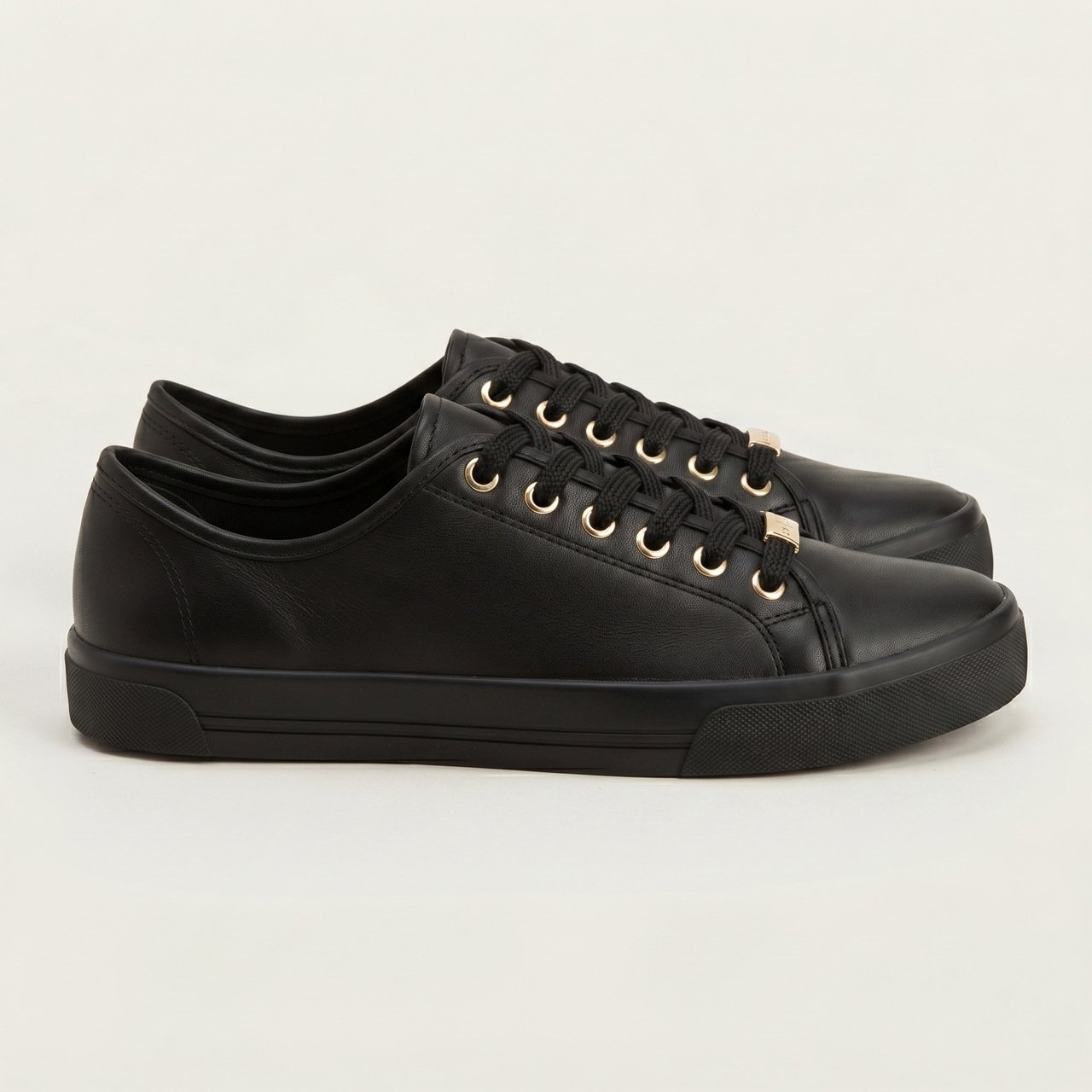 Tênis Feminino Casual Moleca Preto Preto 3