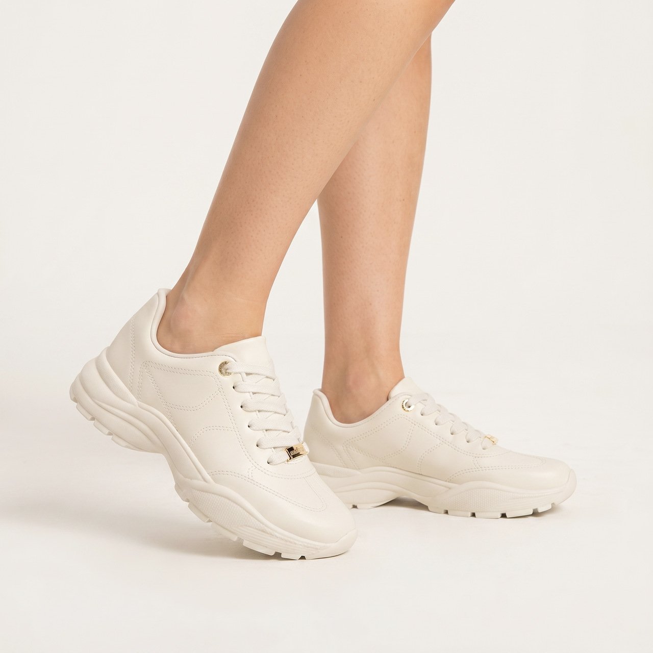 Tênis Moleca Feminino Off White Branco 2