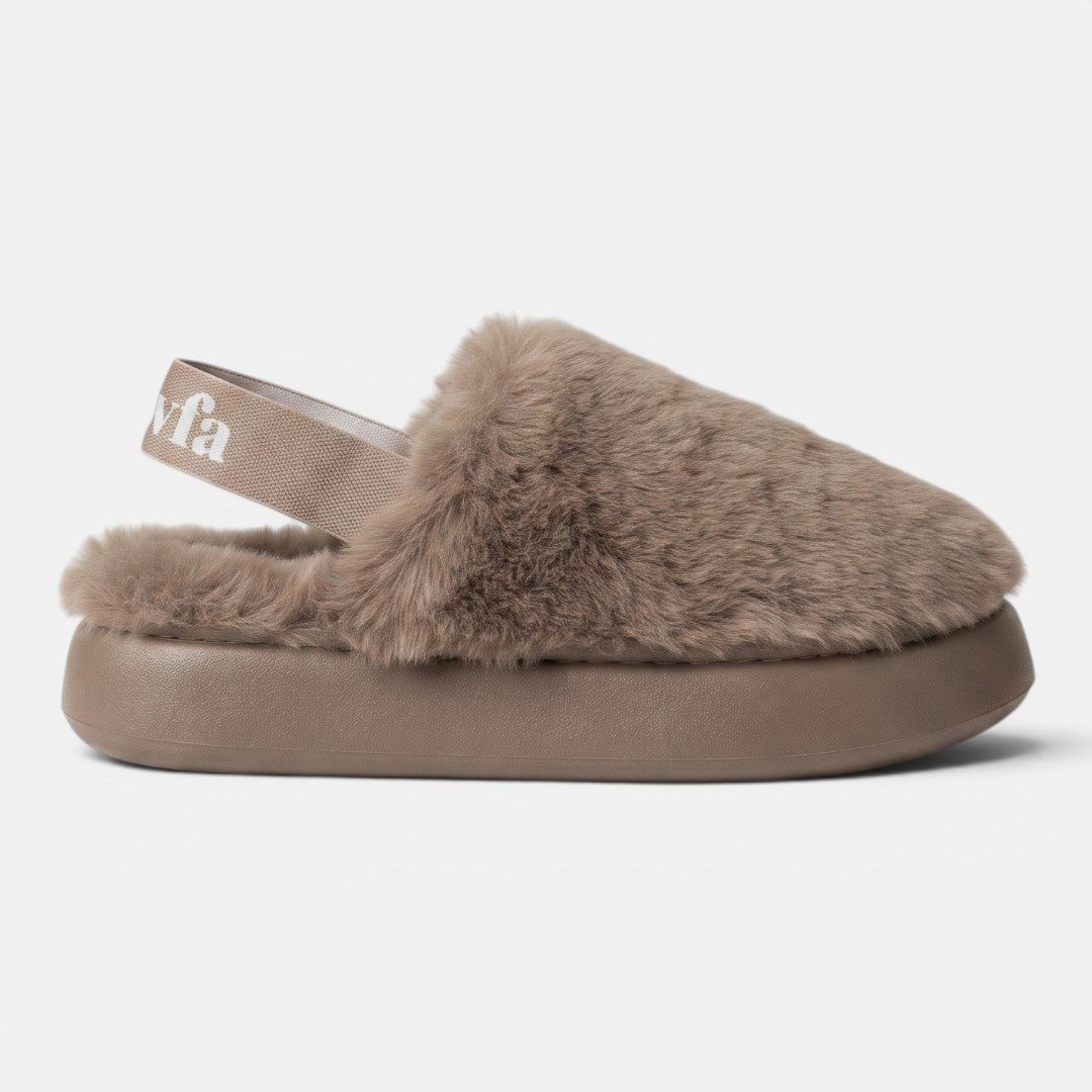 Pantufa Flowfa Ariana Marrom Claro