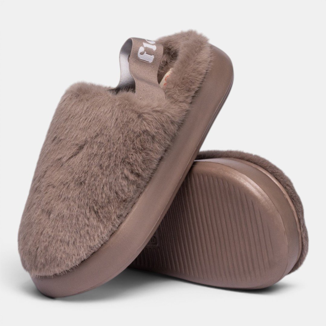 Pantufa Flowfa Ariana Marrom Claro Bege 4