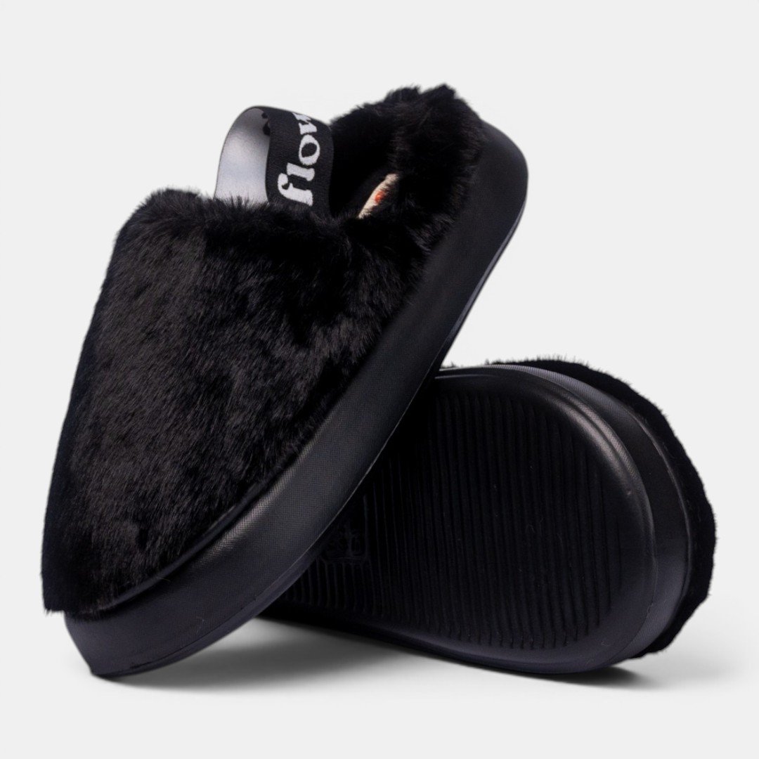 Pantufa Flowfa Ariana Preta Preto 6