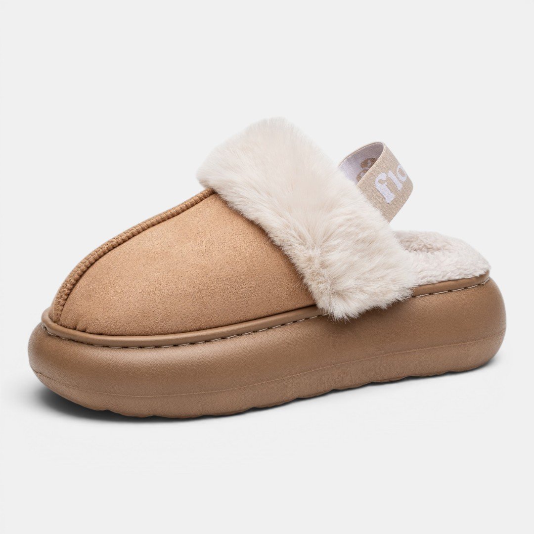 Pantufa Flowfa Zara Caramelo Bege 3