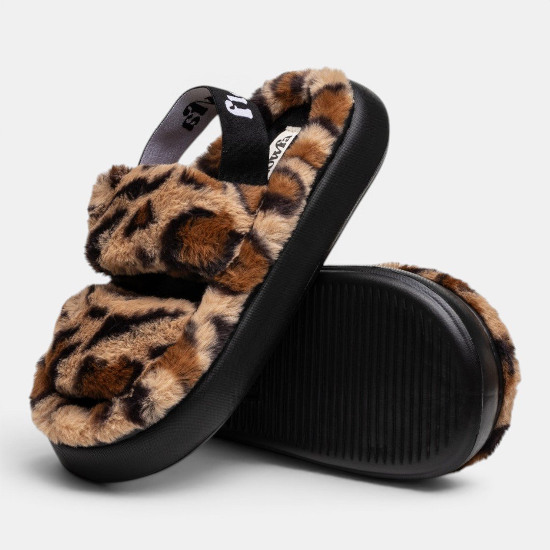 Pantufa Flowfa Kelly Onça Bege 6