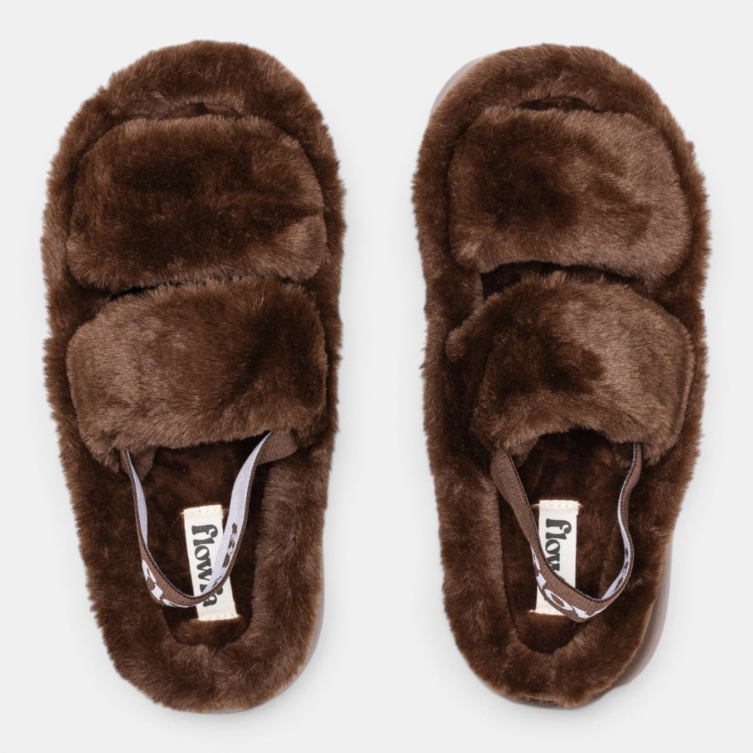 Pantufa Flowfa Kelly Marrom Marrom 2
