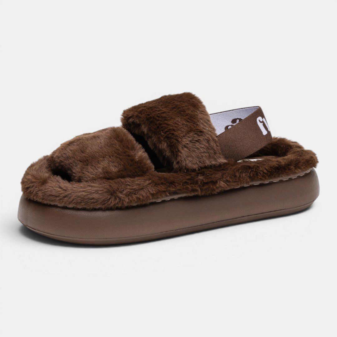 Pantufa Flowfa Kelly Marrom Marrom 3