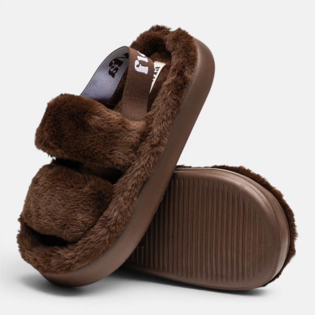 Pantufa Flowfa Kelly Marrom Marrom 4