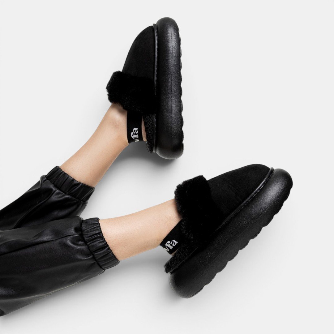 Pantufa Flowfa Zara Preta Preto 4
