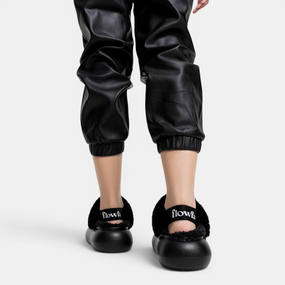 Pantufa Flowfa Zara Preta Preto 5