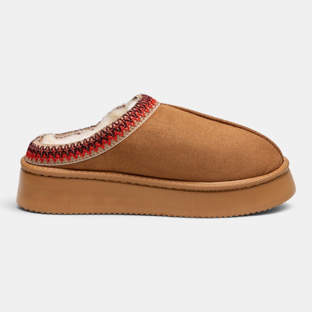 Pantufa Mule Flowfa Zoe Caramelo
