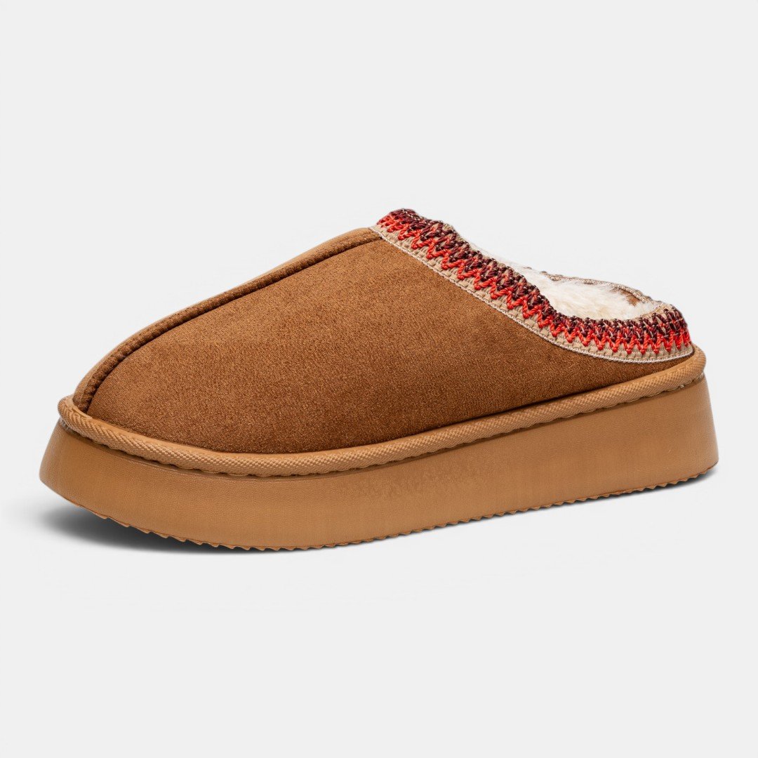 Pantufa Mule Flowfa Zoe Caramelo Bege 3