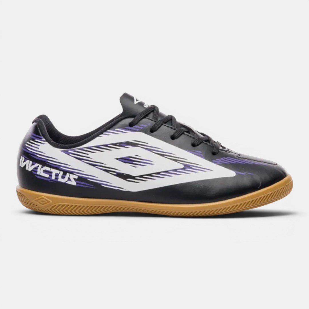 Chuteira Futsal Umbro Invictus Infantil Preta