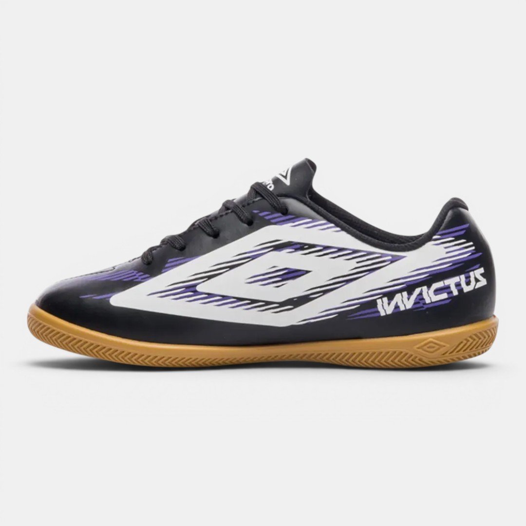 Chuteira Futsal Umbro Invictus Infantil Preta Preto 4