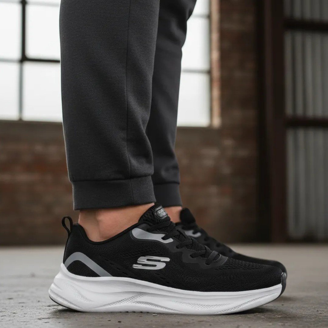 Tênis Skechers De Treino Skech Cloud Masculino Preto Preto 8