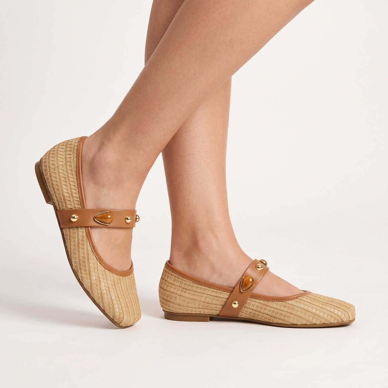 Sapatilha Feminina Moleca Natural Bege 2