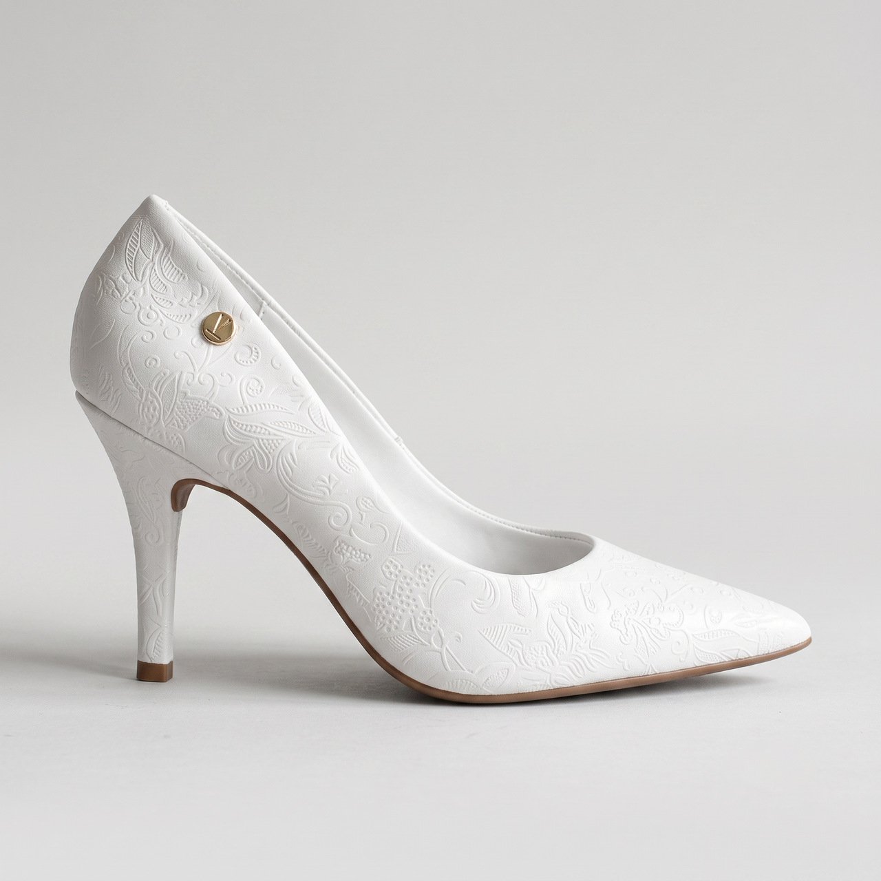 Scarpin Vizzano Salto Alto Branco