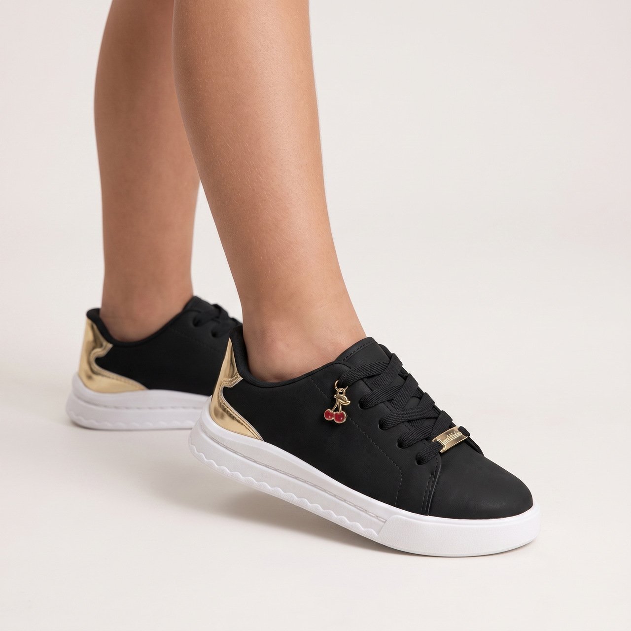 Tênis Molekinha Feminino Infantil Preto Preto 2