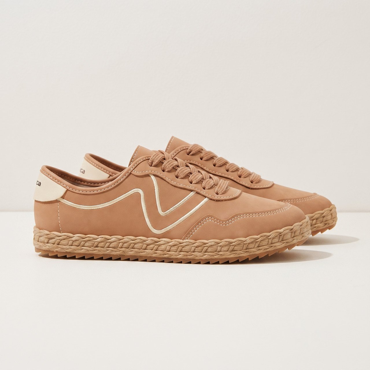 Tênis Moleca Casual Feminino Nude Bege 3