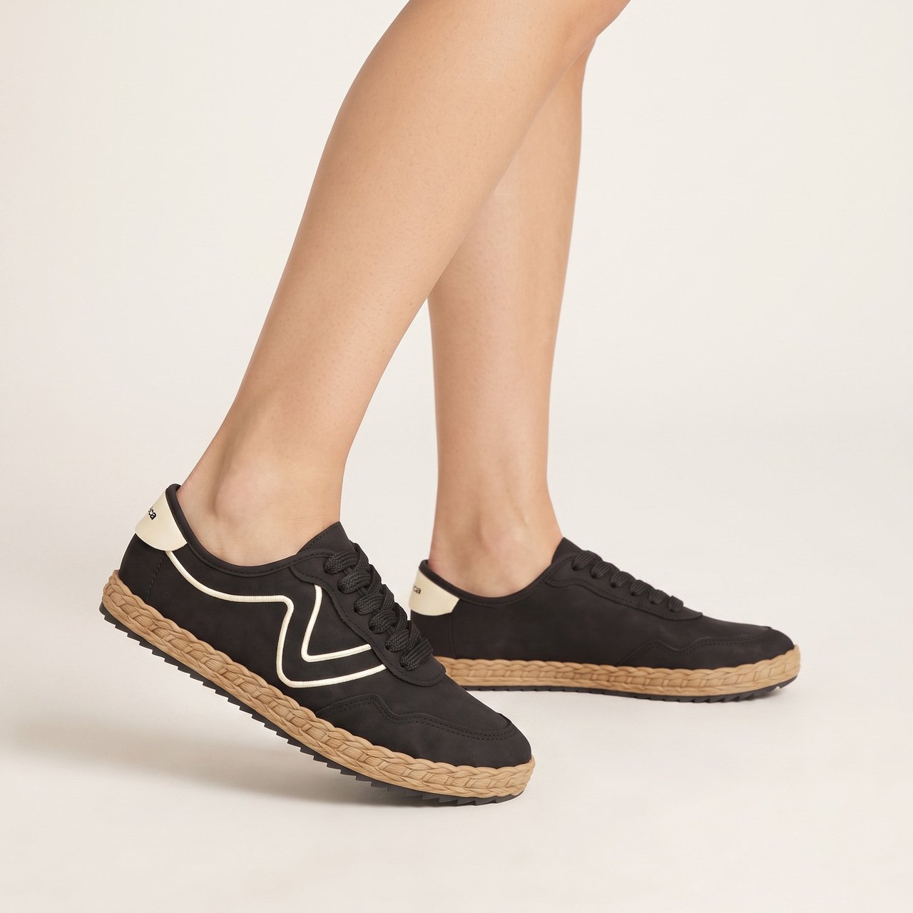 Tênis Moleca Casual Feminino Preto Preto 2