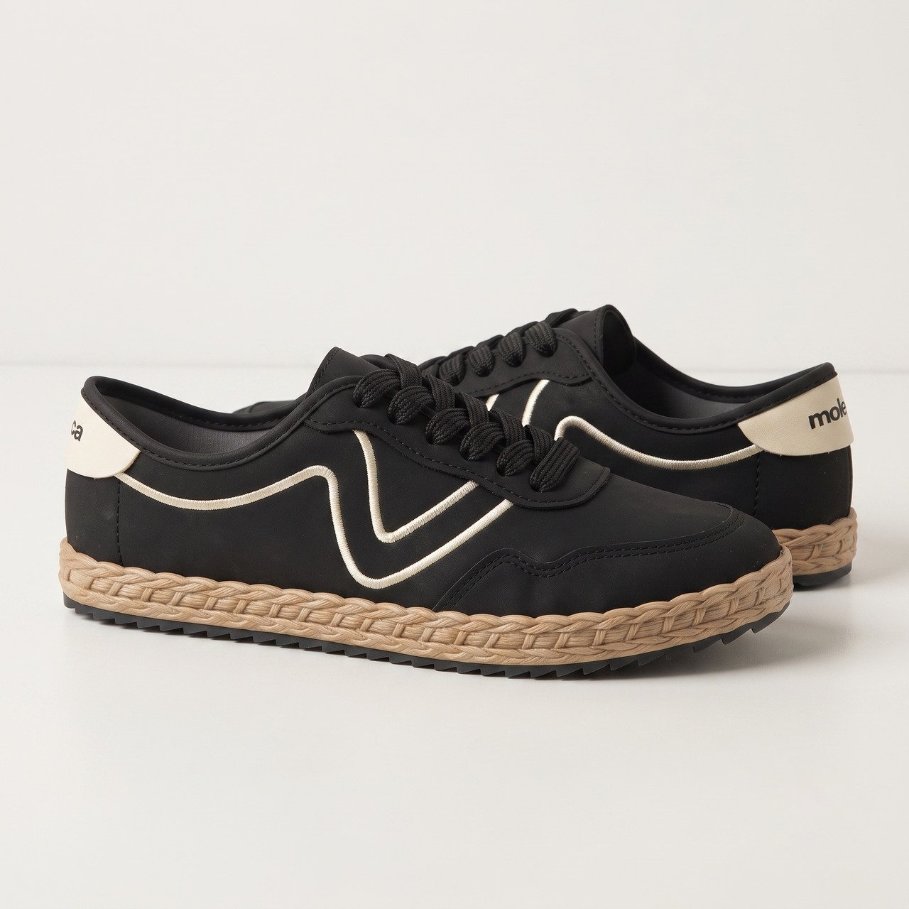Tênis Moleca Casual Feminino Preto Preto 3
