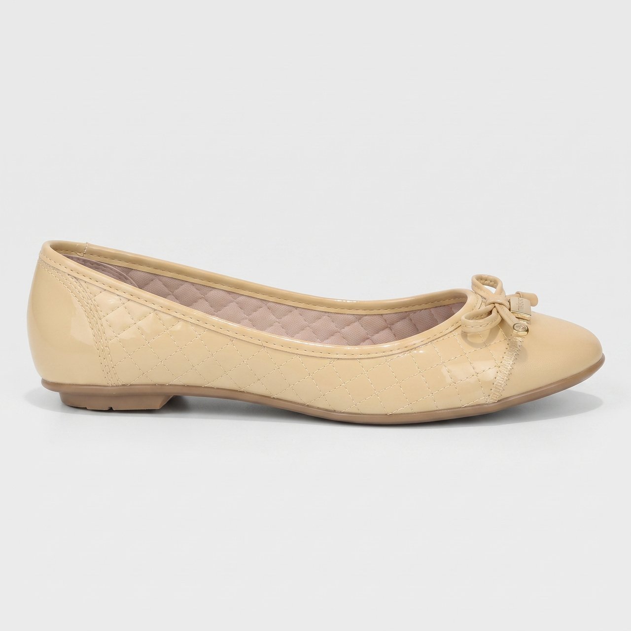 Sapatilha Moleca Feminina Verniz Amarelo Manteiga
