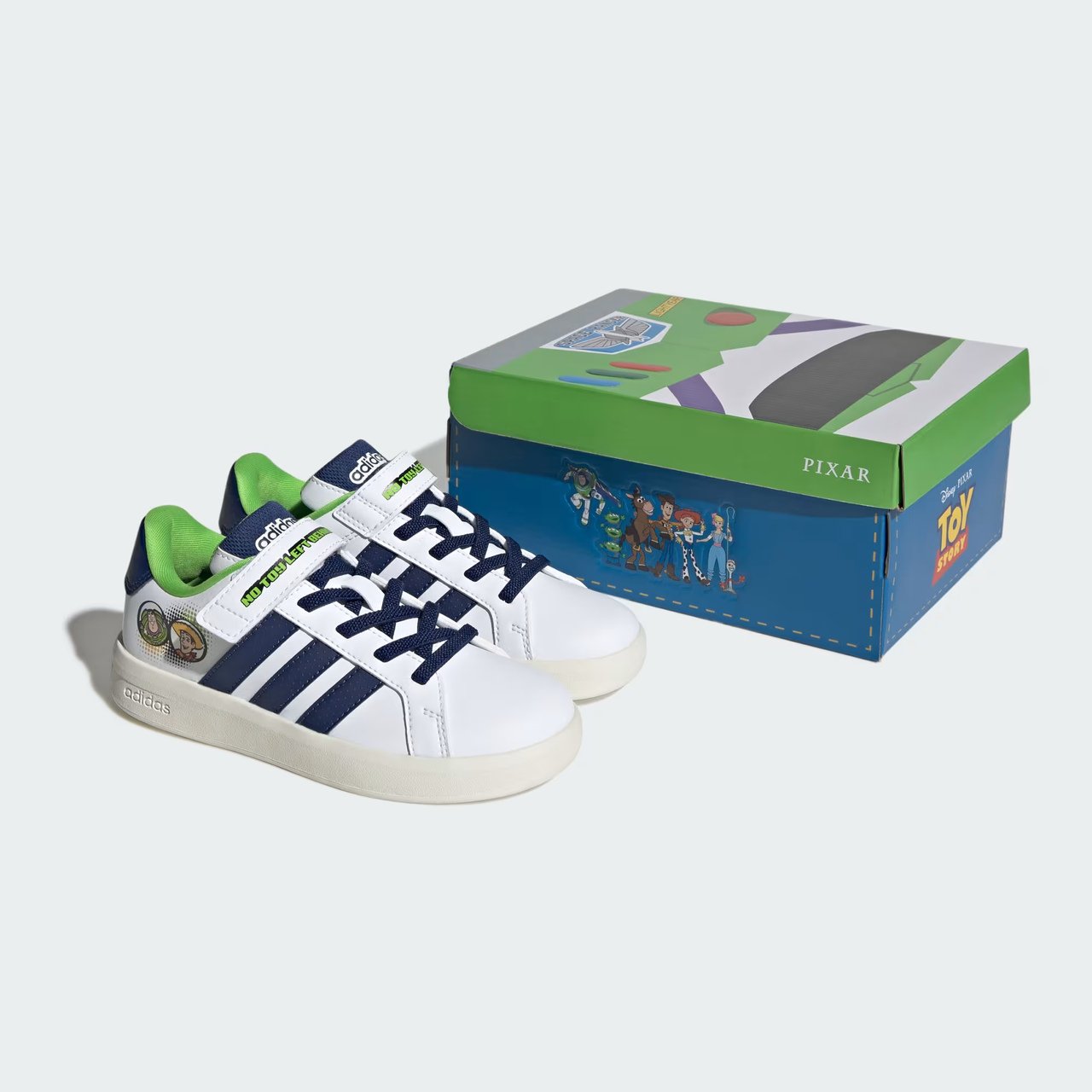 Tênis Adidas Pixar Toy Story Grand Court Infantil Branco 9