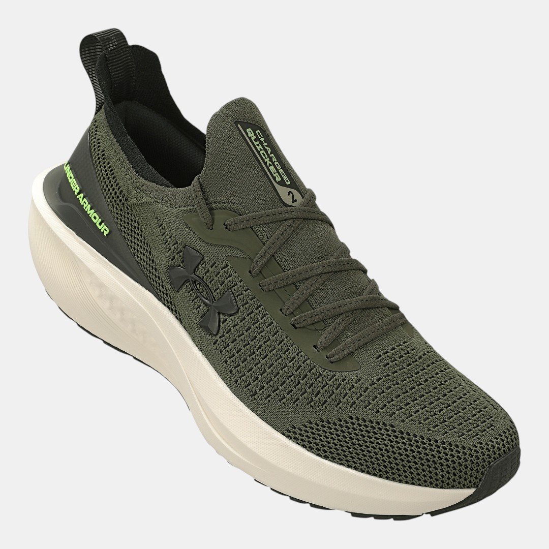 Tênis de Corrida Under Armour Charged Quicker 2 Verde Verde 2