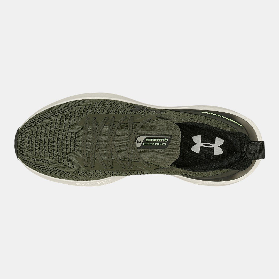 Tênis de Corrida Under Armour Charged Quicker 2 Verde Verde 4