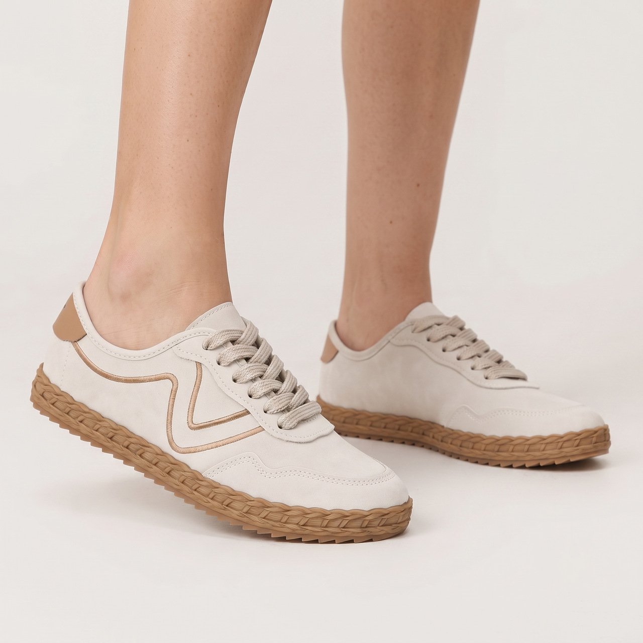 Tênis Moleca Casual Feminino Off White Branco 2