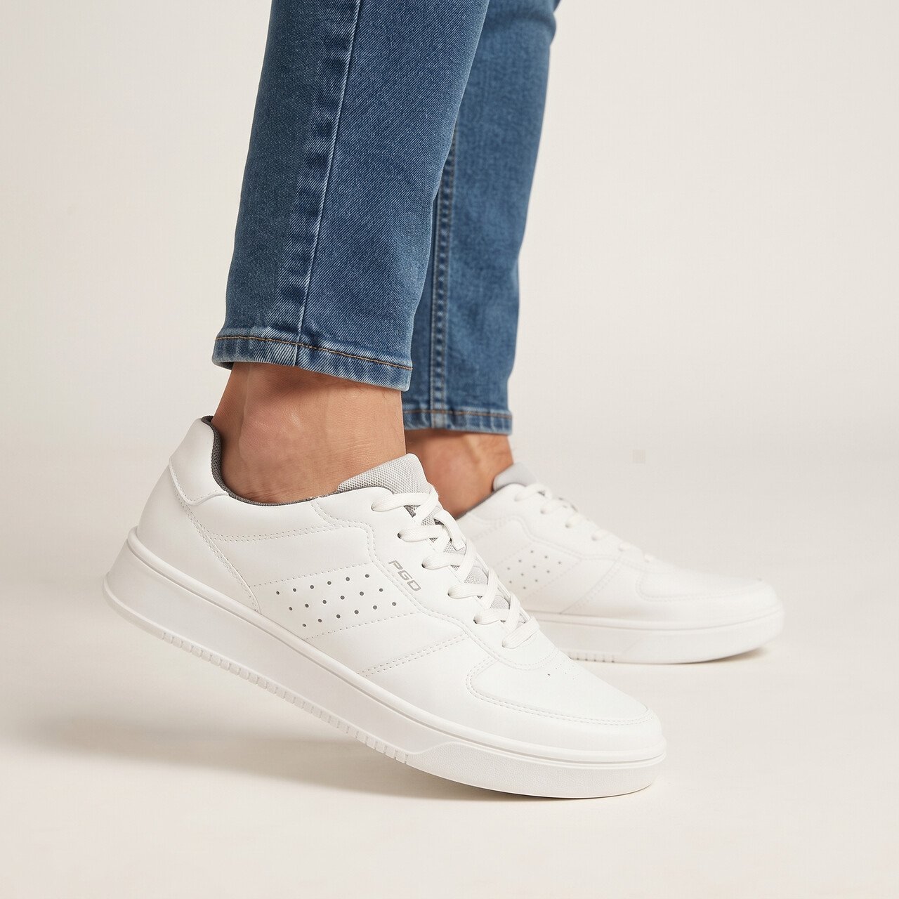Tênis Casual PGD Masculino Branco Branco 2