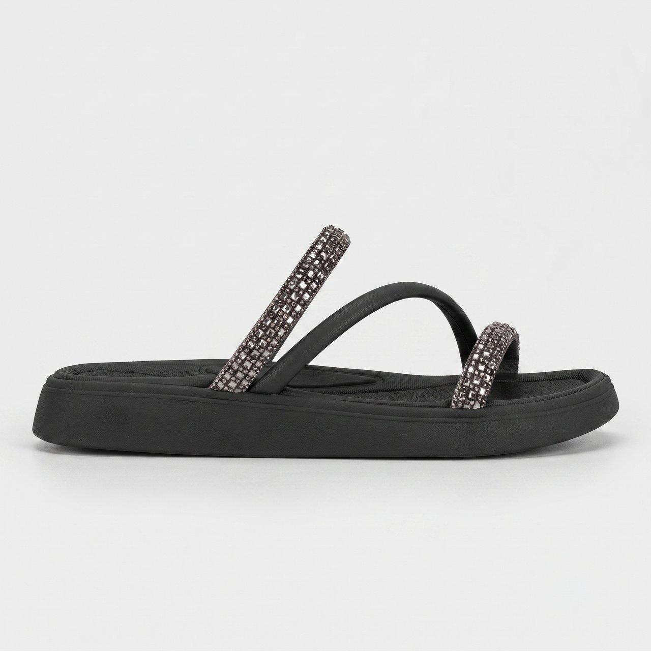 Papete Moleca Com Strass Preta