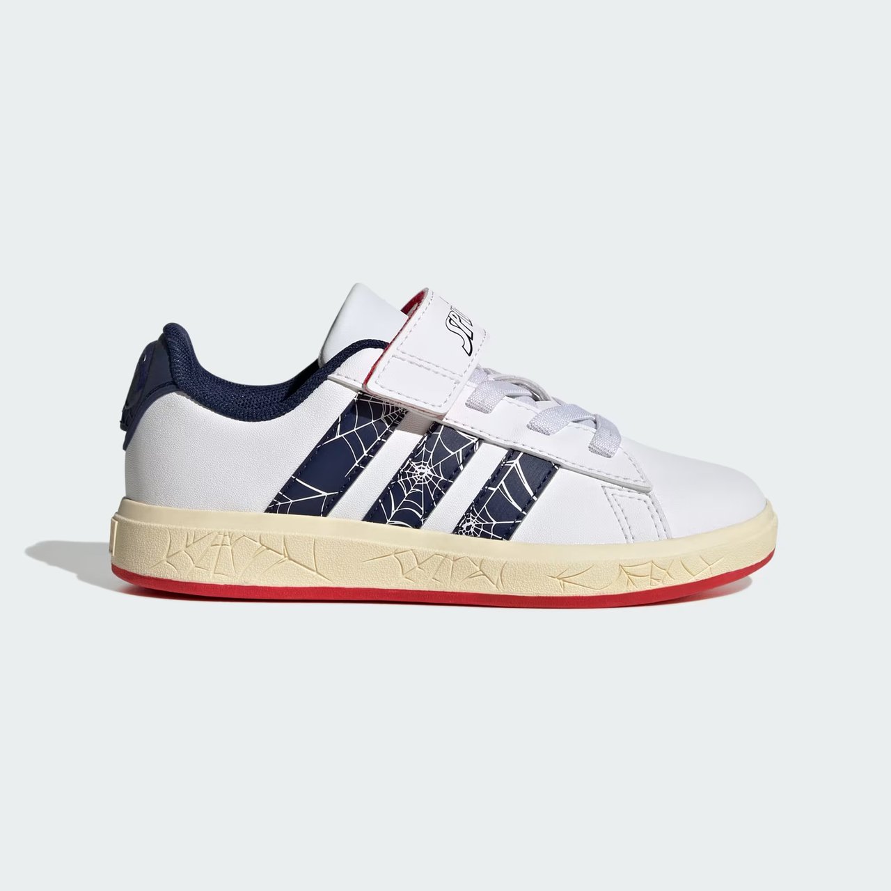 Tênis Adidas Marvel Spider-Man Grand Court Infantil Branco Branco 1