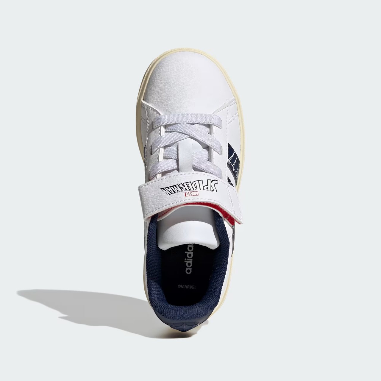 Tênis Adidas Marvel Spider-Man Grand Court Infantil Branco Branco 3