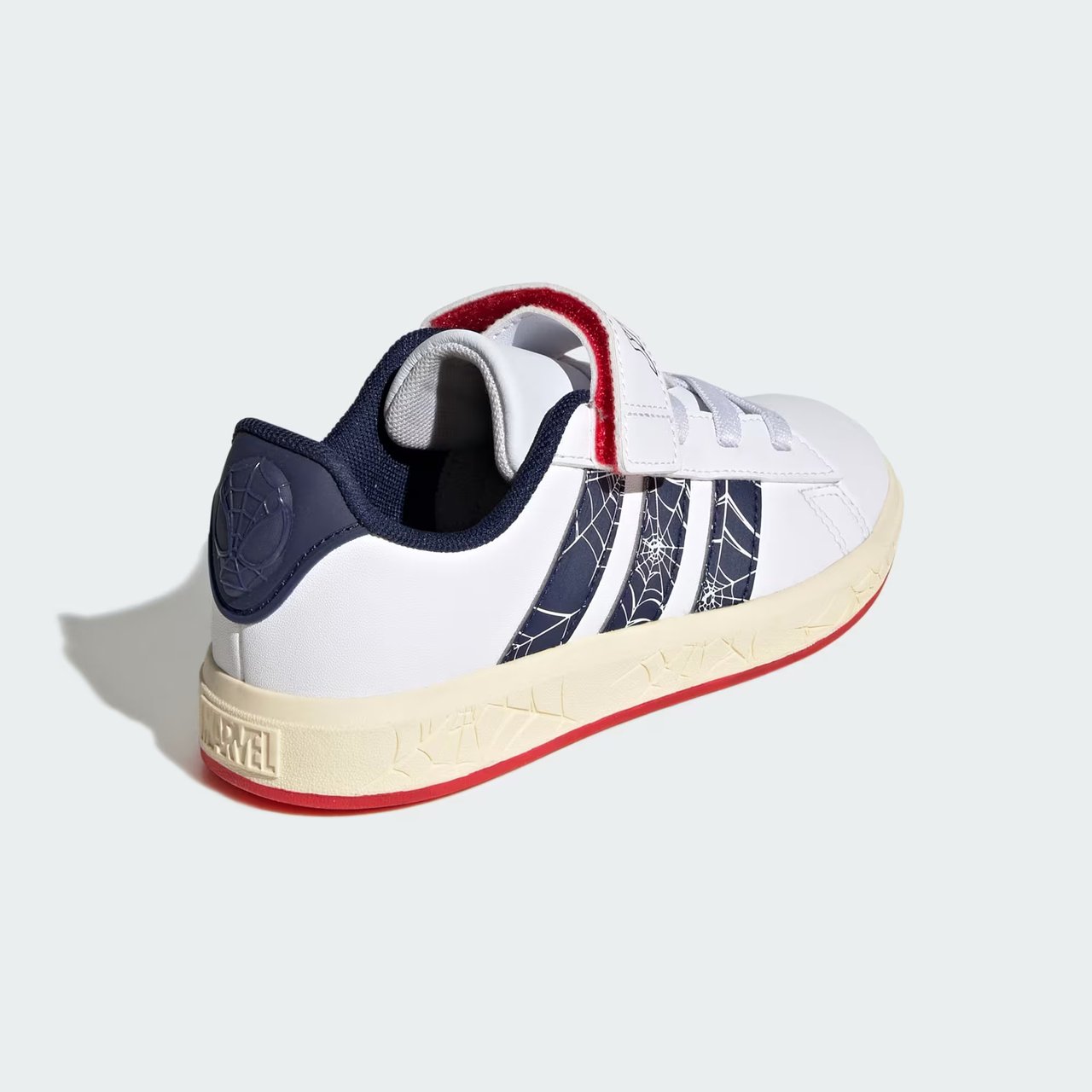 Tênis Adidas Marvel Spider-Man Grand Court Infantil Branco Branco 4