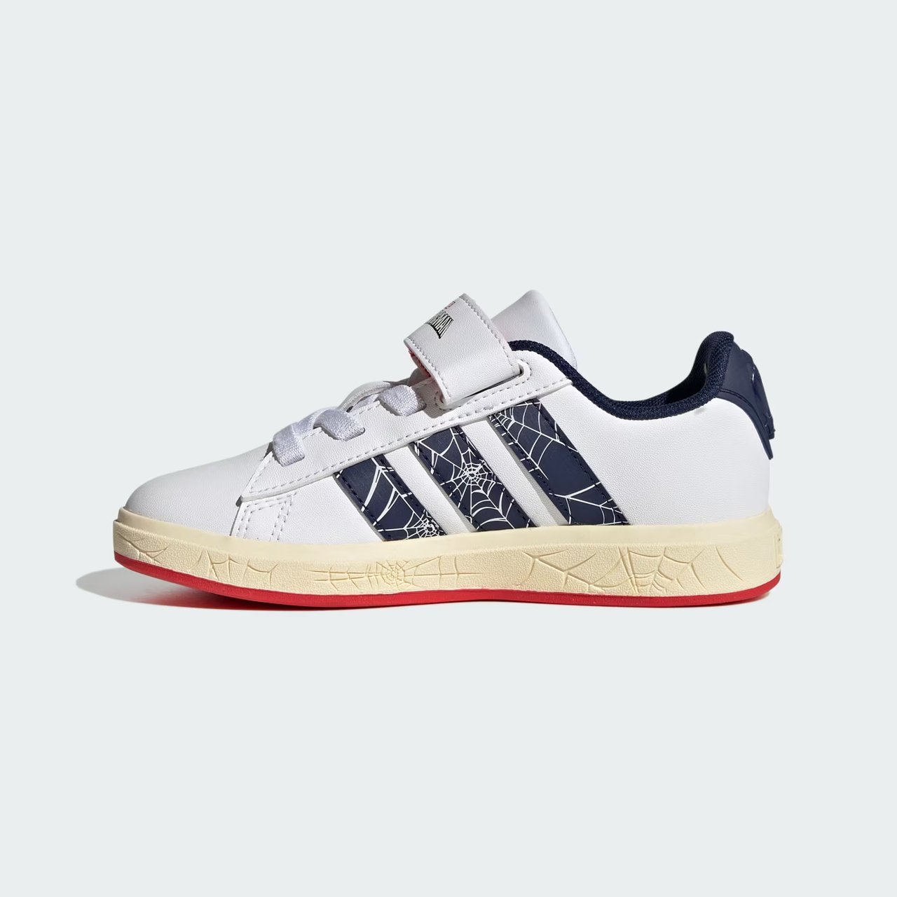 Tênis Adidas Marvel Spider-Man Grand Court Infantil Branco Branco 5