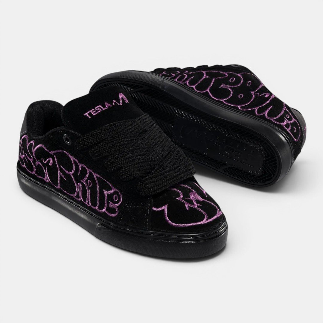 Tênis Tesla Hertz Black Purple Preto 3