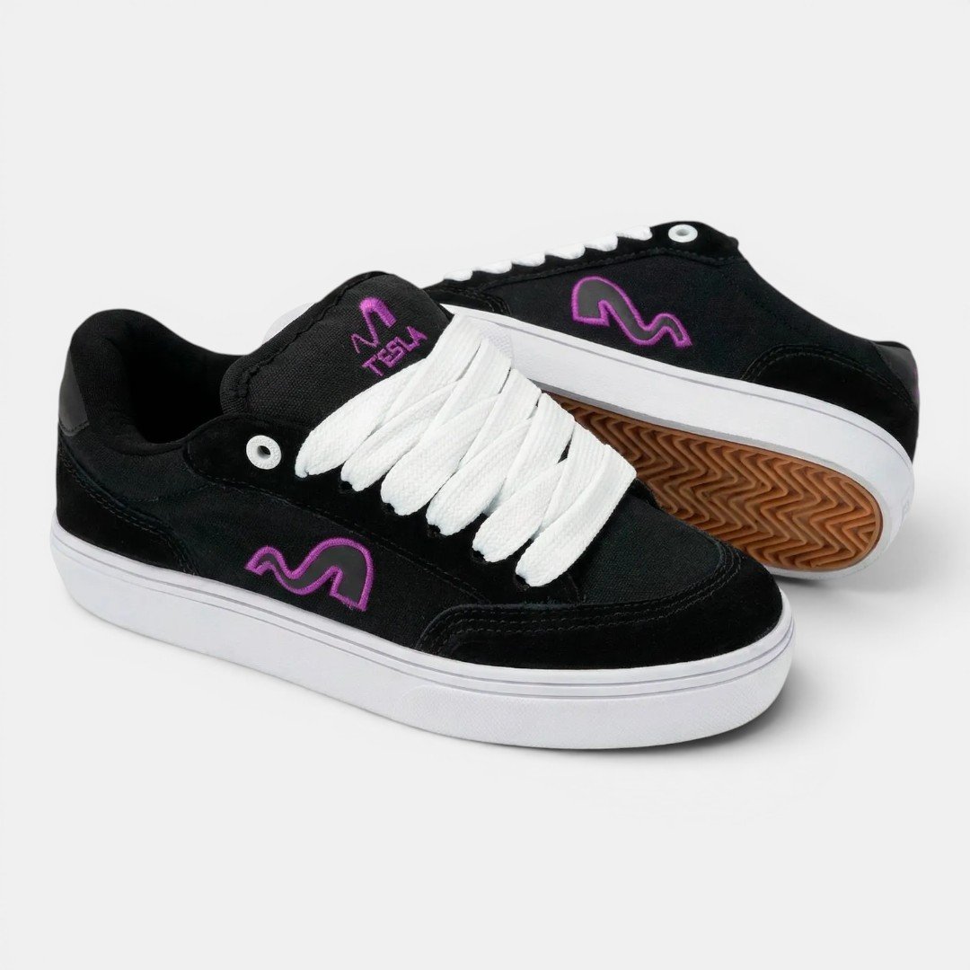 Tênis Tesla Flow XL Black Purple Preto 3