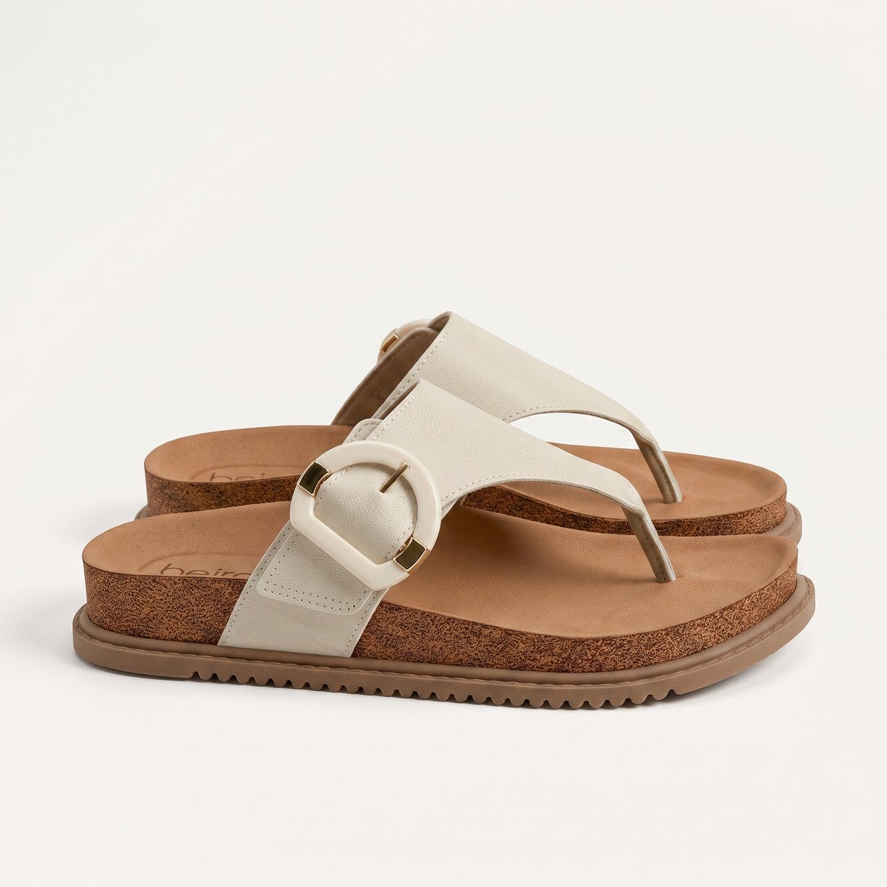 Papete Feminina Beira Rio Off White Branco 3