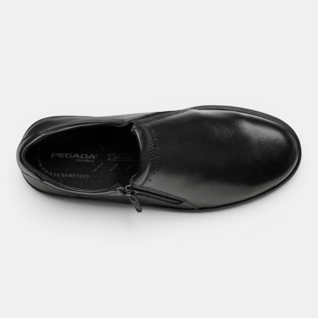 Sapato Social Masculino Pegada Em Couro Preto Preto 3