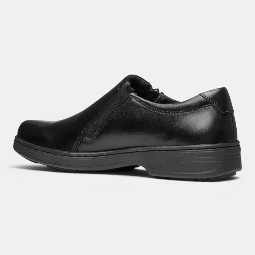 Sapato Social Masculino Pegada Em Couro Preto Preto 4