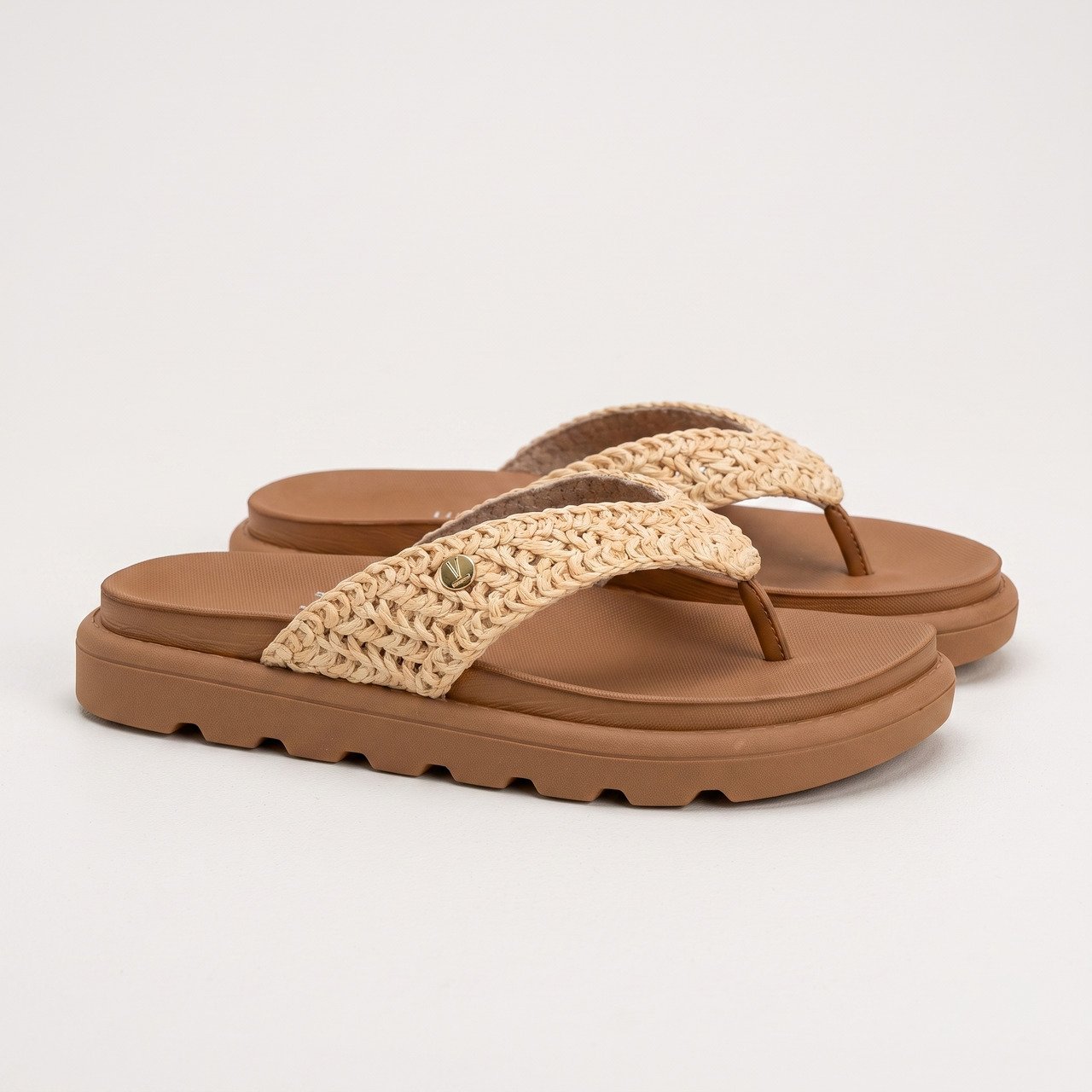 Tamanco Feminino Vizzano Crochê Natural Bege 2