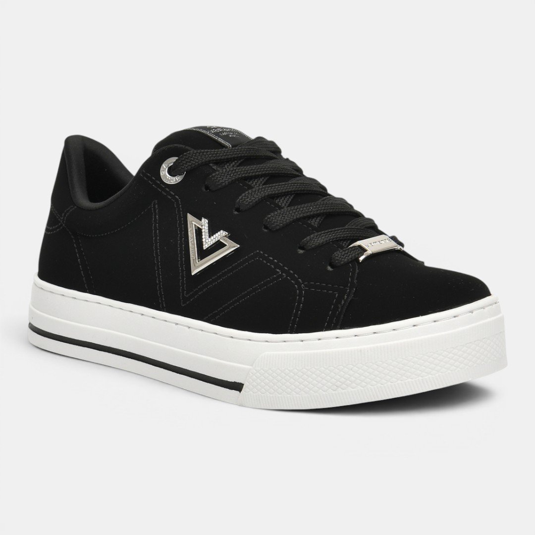 Tênis Via Marte Casual Feminino Preto Preto 2