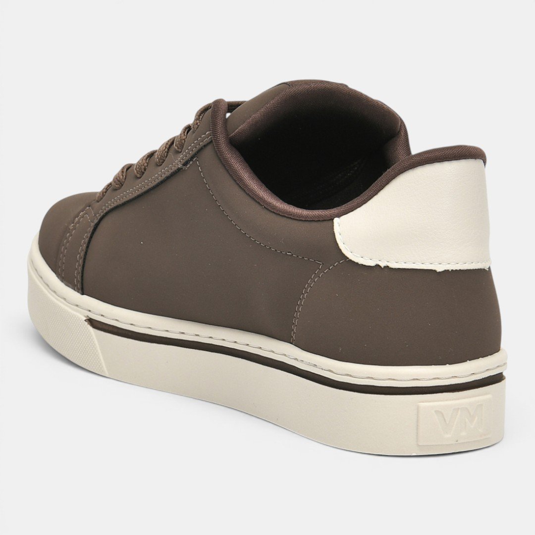 Tênis Via Marte Casual Feminino Marrom Bege 4