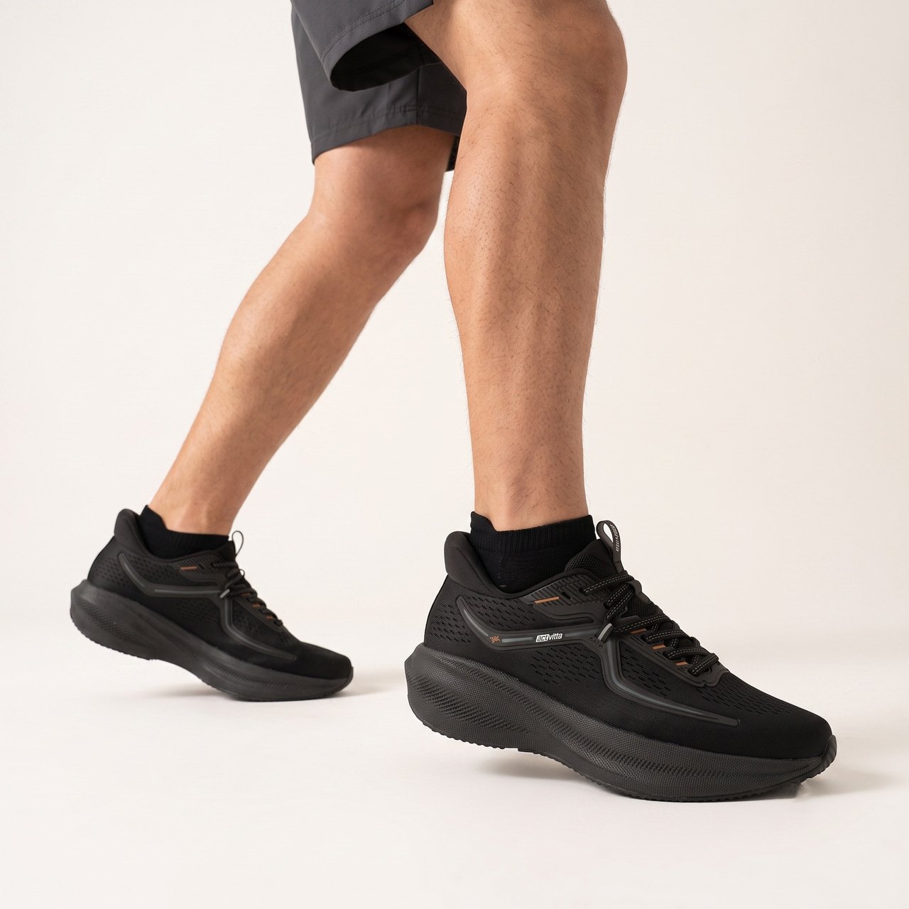 Tênis Esportivo Masculino Actvitta Preto Preto 2