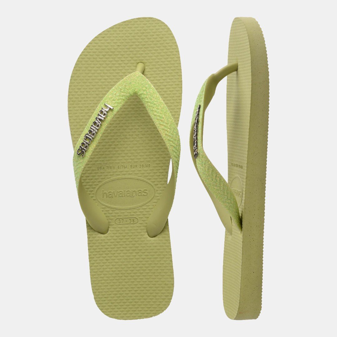 Chinelo Havaianas Top Glitter Verde Verde 5