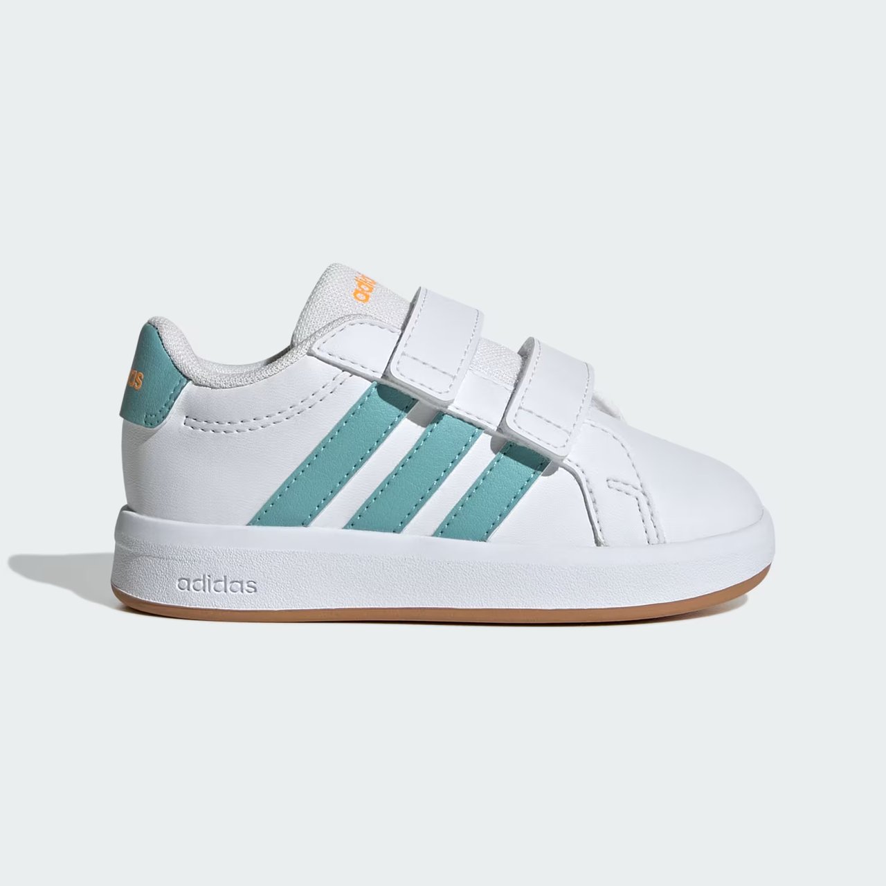 Tênis Adidas Grand Court 3.0 Infantil Branco com Verde