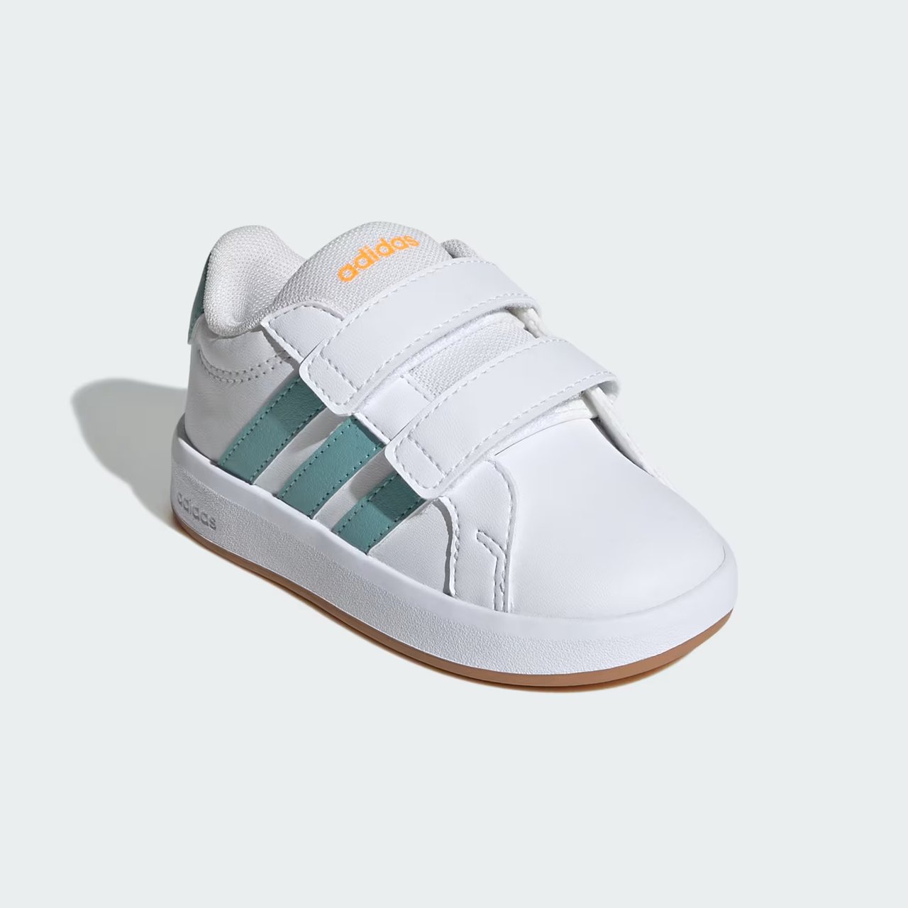 Tênis Adidas Grand Court 3.0 Infantil Branco com Verde Branco 2