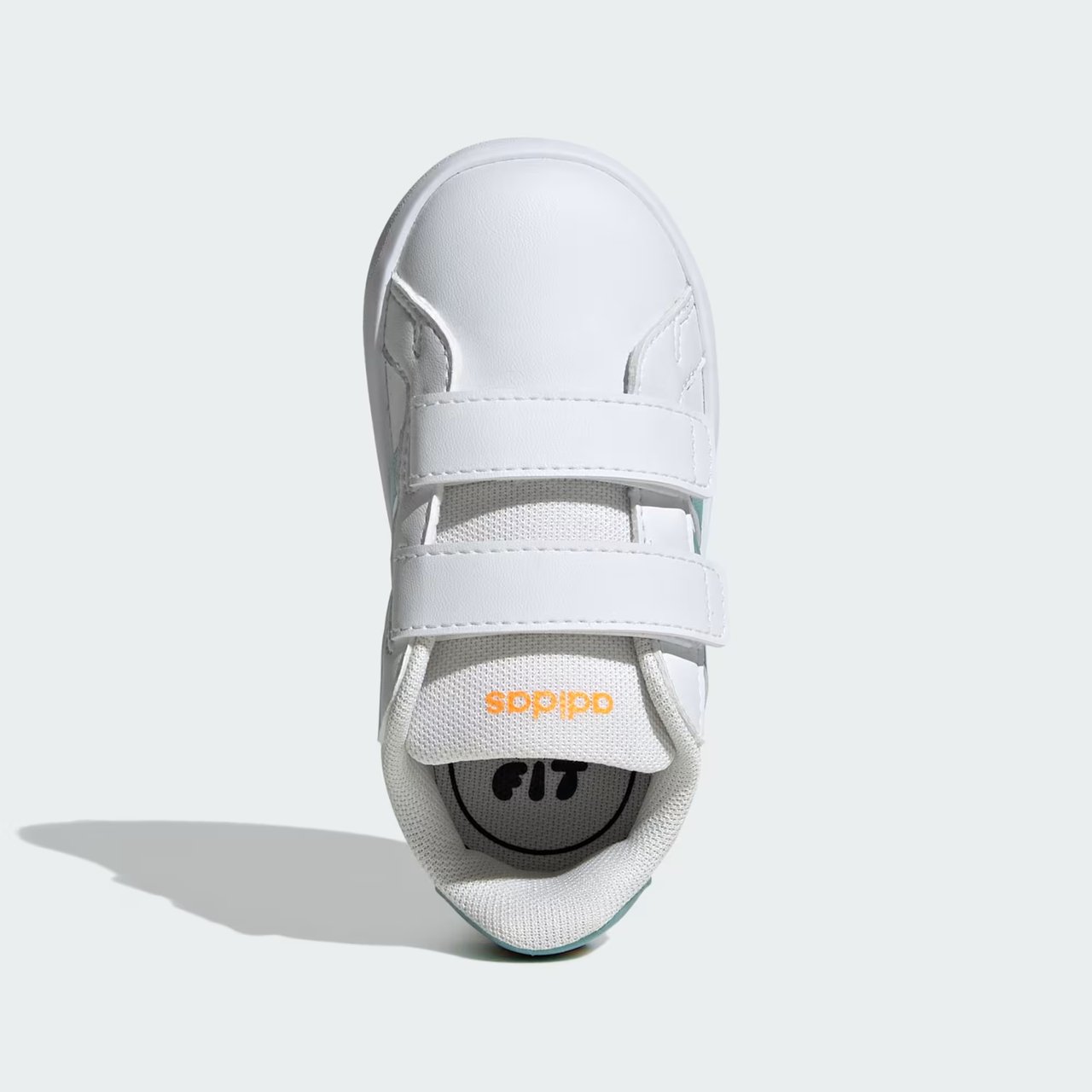 Tênis Adidas Grand Court 3.0 Infantil Branco com Verde Branco 3