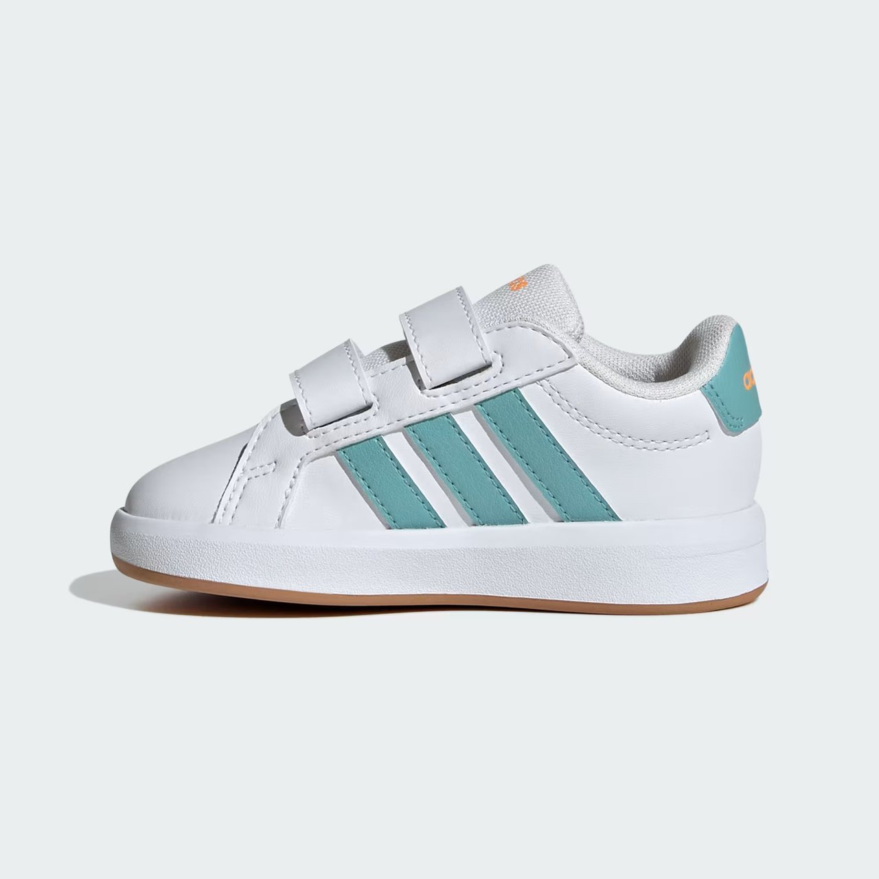 Tênis Adidas Grand Court 3.0 Infantil Branco com Verde Branco 6