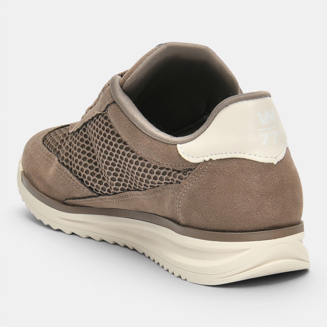 Tênis Via Marte Casual Feminino Bege Marrom 3